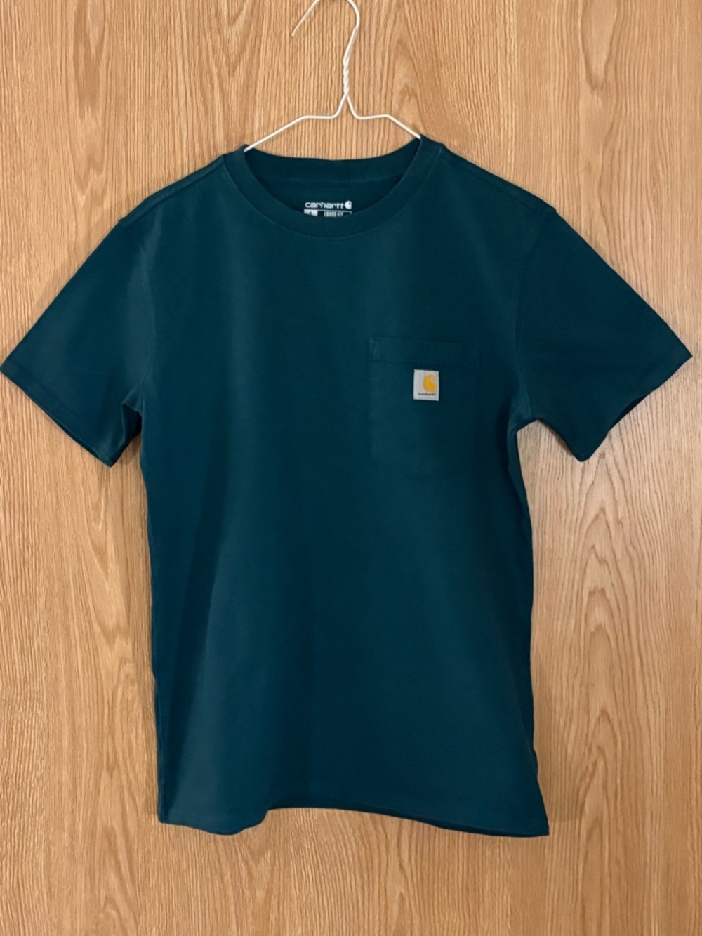 Carhartt Dark Teal Crewneck Short-Sleeve Pocket Tee